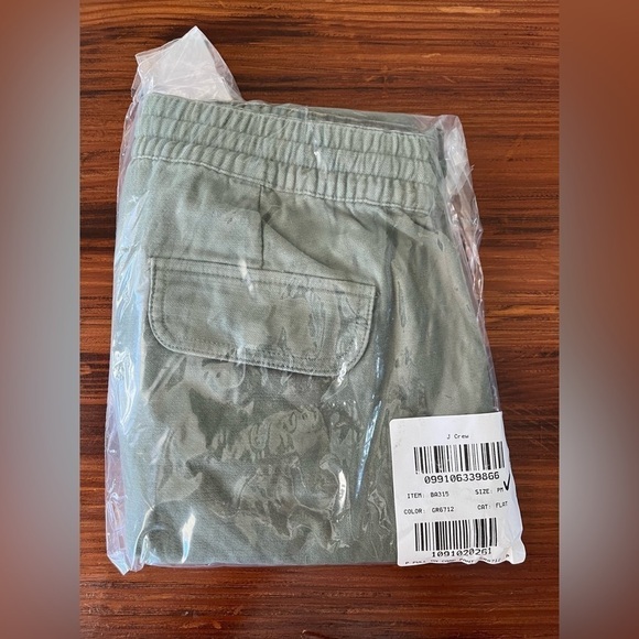 J. Crew Petite Tie waist camp pant BA315 Green MP M - Picture 6 of 6